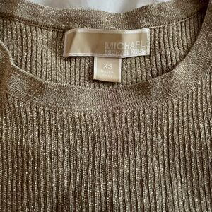 Michael Kors Metallic Gold Women's Sweater